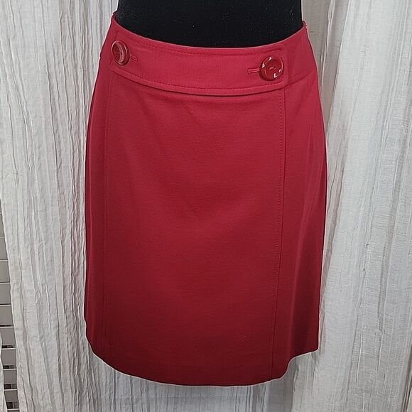 Ann Taylor Red Pencil Skirt - Picture 11 of 16